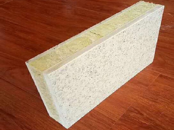 Exterior wall rock wool colorful paint integrated board