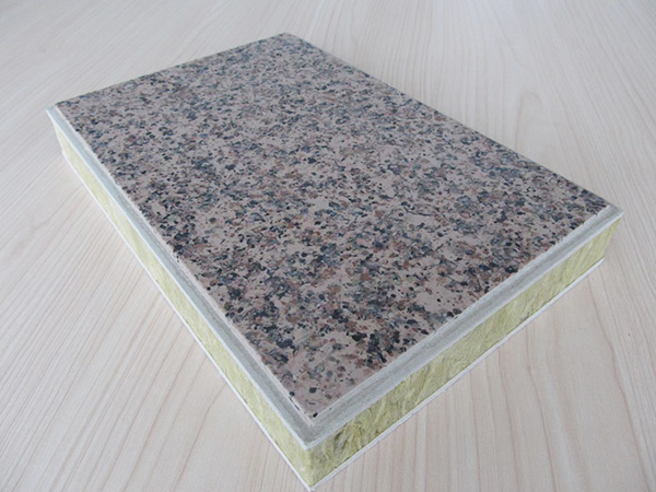 Rock wool imitation granite insulation decorative integrated board