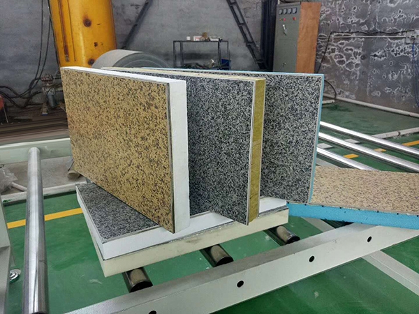 Rock wool colorful paint integrated board